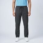 Men's Grey Slim Fit Zip Pocket Track Pants, Dark Grey, small