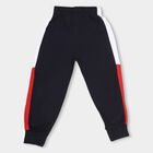 Boys' Jet Black Cotton Blend Printed Pyjama, नेवी ब्लू, small image number null