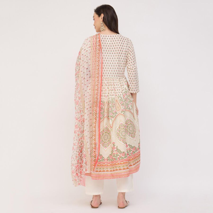Ladies' Ethnic Set, ऑफ व्हाइट, large image number null