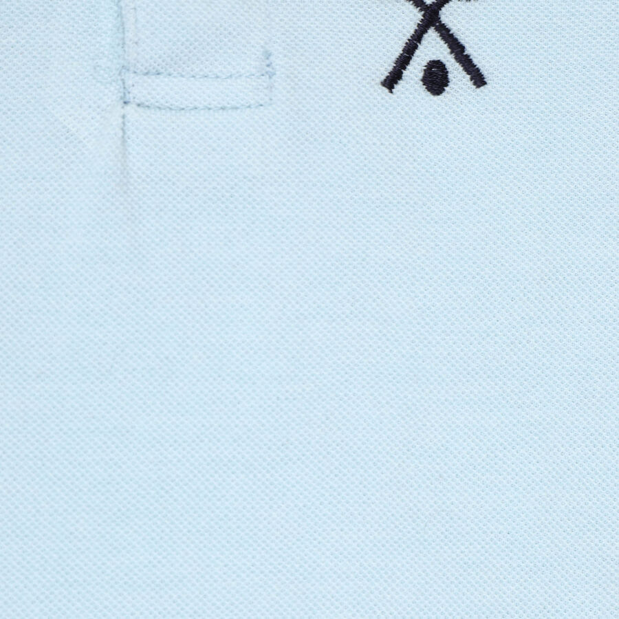 Boys Solid T-Shirt, Light Blue, large image number null