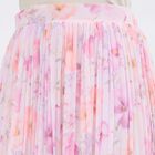 Women's Pink Pleated Calf Length Skirt, गुलाबी, small image number null