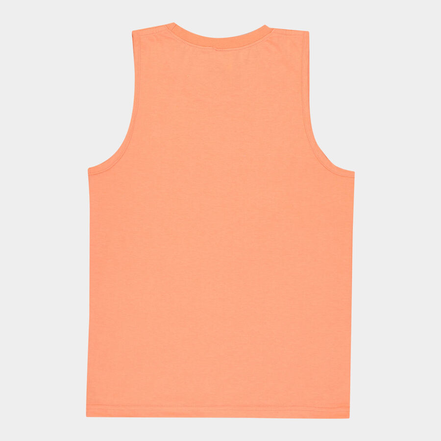 Boys Solid T-Shirt, Orange, large image number null