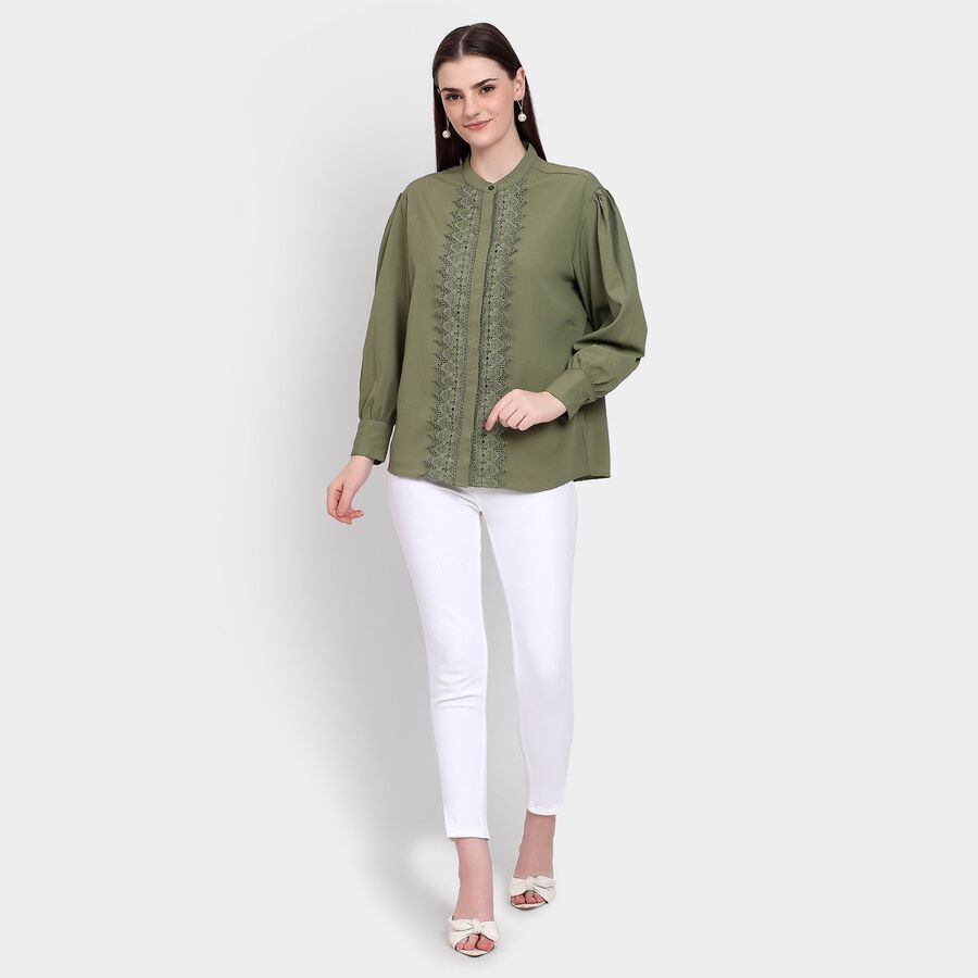 Ladies' Shirt, Dark Green, large image number null
