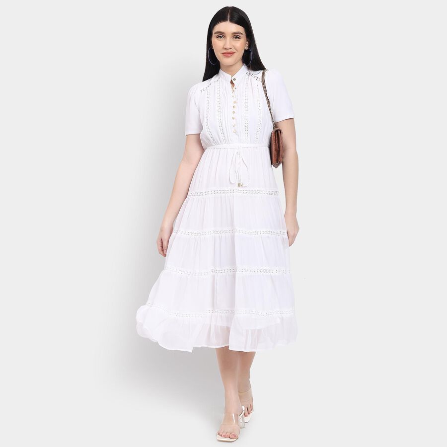 Ladies' Dress, Off White, large image number null