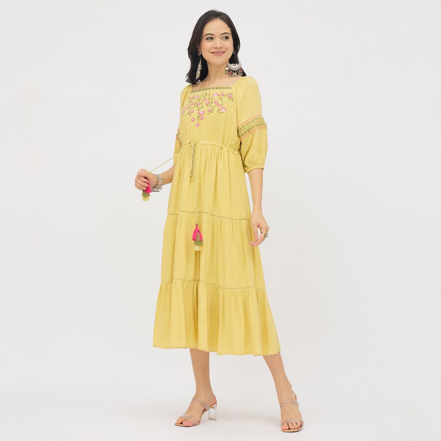Ladies' Dress, Khaki, large image number null