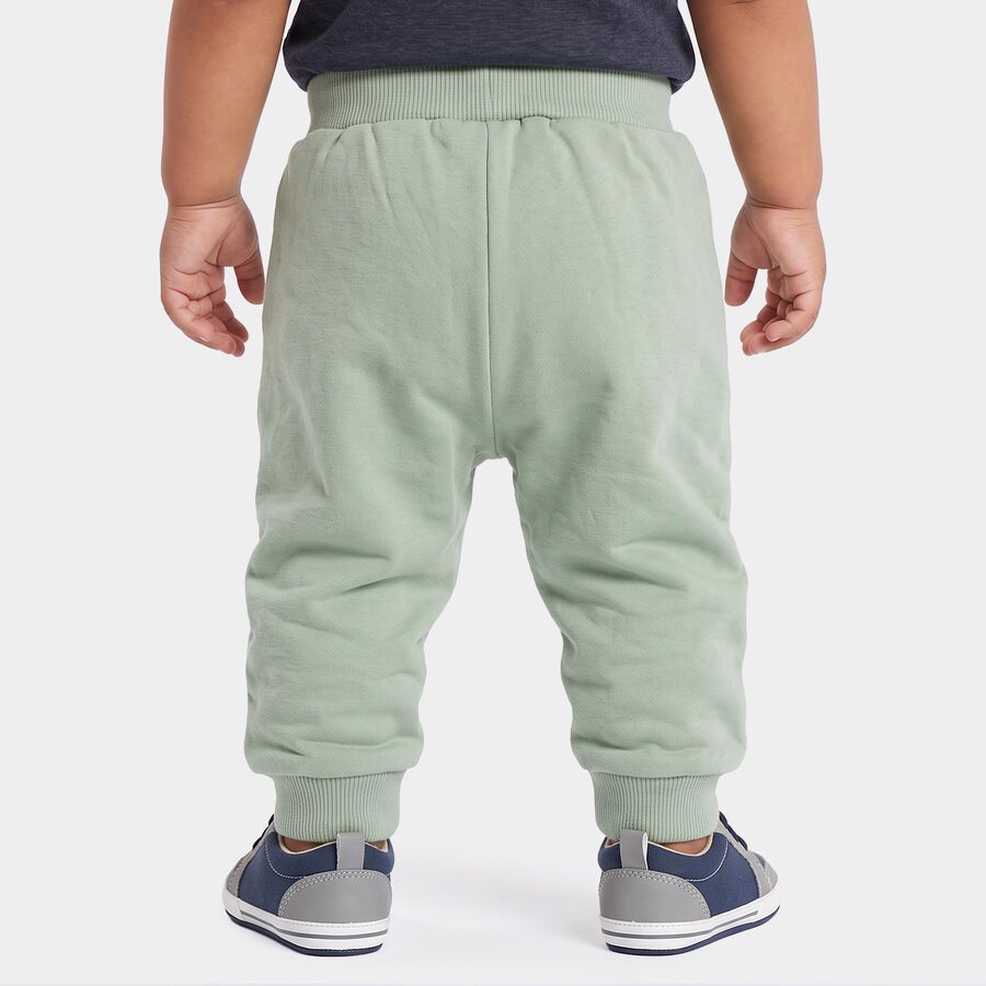 Yellow India Pattern Yellow Hippo Infants' Sage Green Animal Patch Jogger Pyjama | Vishal ...
