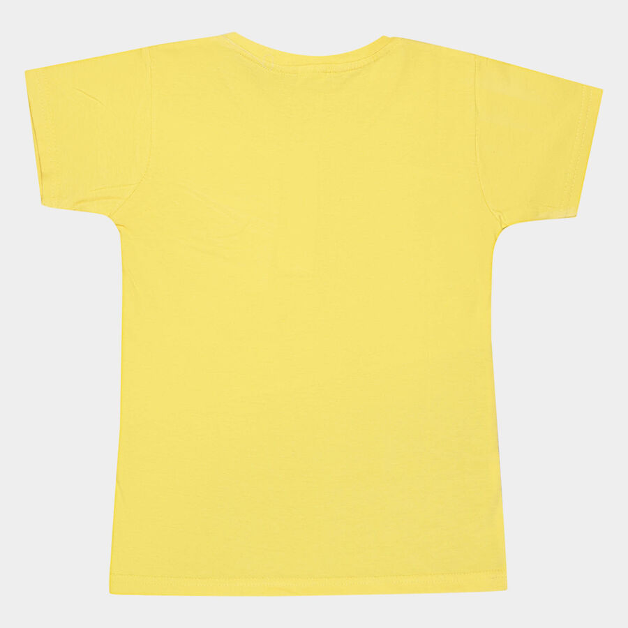 कॉटन टी-शर्ट, मध्यम नीला, large image number null