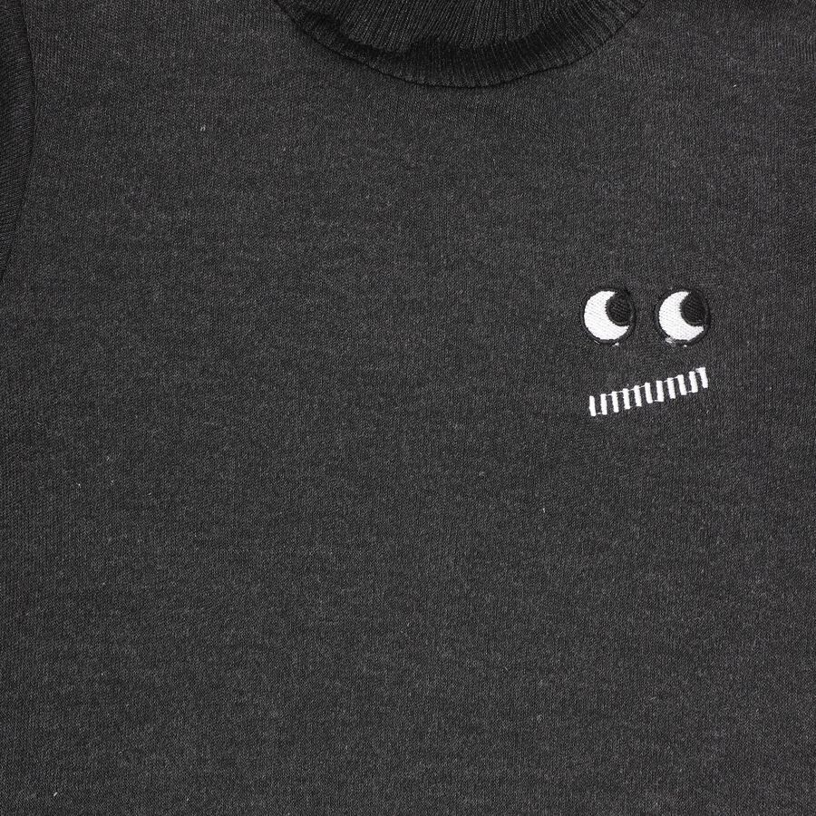 Boys Dark Grey Turtleneck Casual Pullover, गहरा ग्रे, large image number null