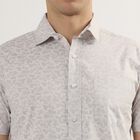 Men's 100% Cotton Regular Collar Casual Shirt , हल्का ग्रे, small image number null