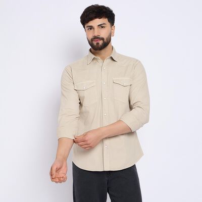 Men's 100% Cotton Casual Shirt 