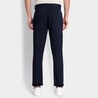 Men's Slim Fit Casual Trousers, Navy Blue, small image number null
