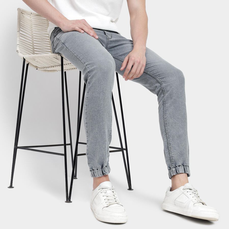 Men's Slim Fit Jeans , हल्का ग्रे, large image number null