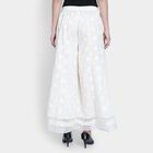 Ladies' 100% Cotton Palazzos , Off White, small image number null