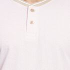 Men's Henley Half Sleeves T-Shirt , Beige, small image number null