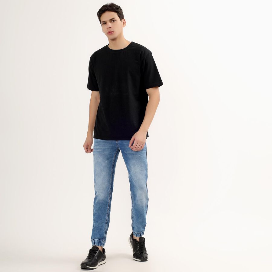 Men's Jogger Slim Fit Jeans , Mid Blue, large image number null