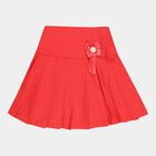 Girls Pleated Pull Ups Skirt, Red, small image number null