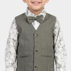 Boys Green Cotton Collar Shirt, Light Green, small