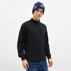 Men's Blue Checkered Winter Cap, Navy Blue, small image number null