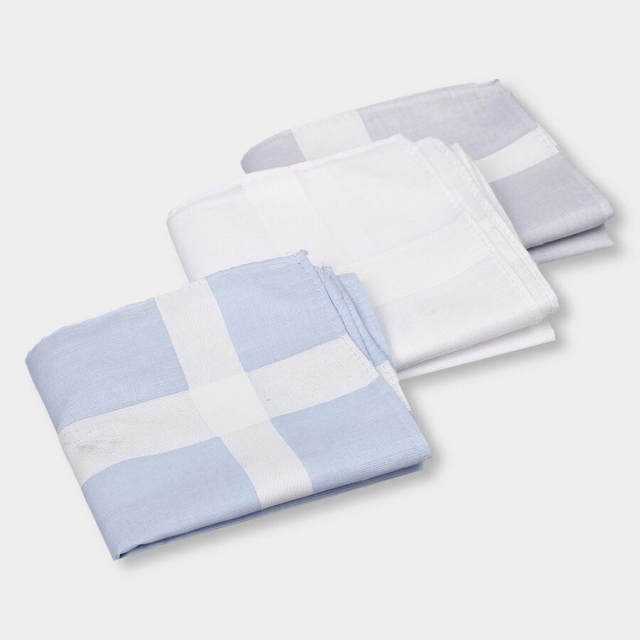 Men's Hanky , Light Blue, large image number null