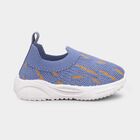 Boys Muted Steel Blue Slip-On Casual Shoes, Blue, small