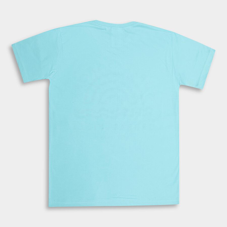 Boys' Half Sleeves T-Shirt , एक्वा, large image number null