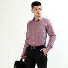 Men's Muted Lavender Classic Formal Shirt, बैंगनी, small