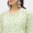 Ladies' 100% Cotton Kurta, Light Green, small image number null