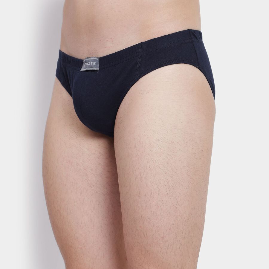 Men's Cotton Briefs, Navy Blue, large image number null