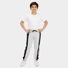 Boys' Navy Blue Regular Fit Solid Pyjama, एक्रू मिश्रित, small