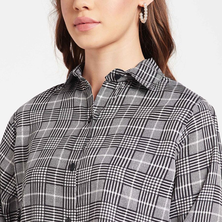 Checks Shirt, Black, large image number null