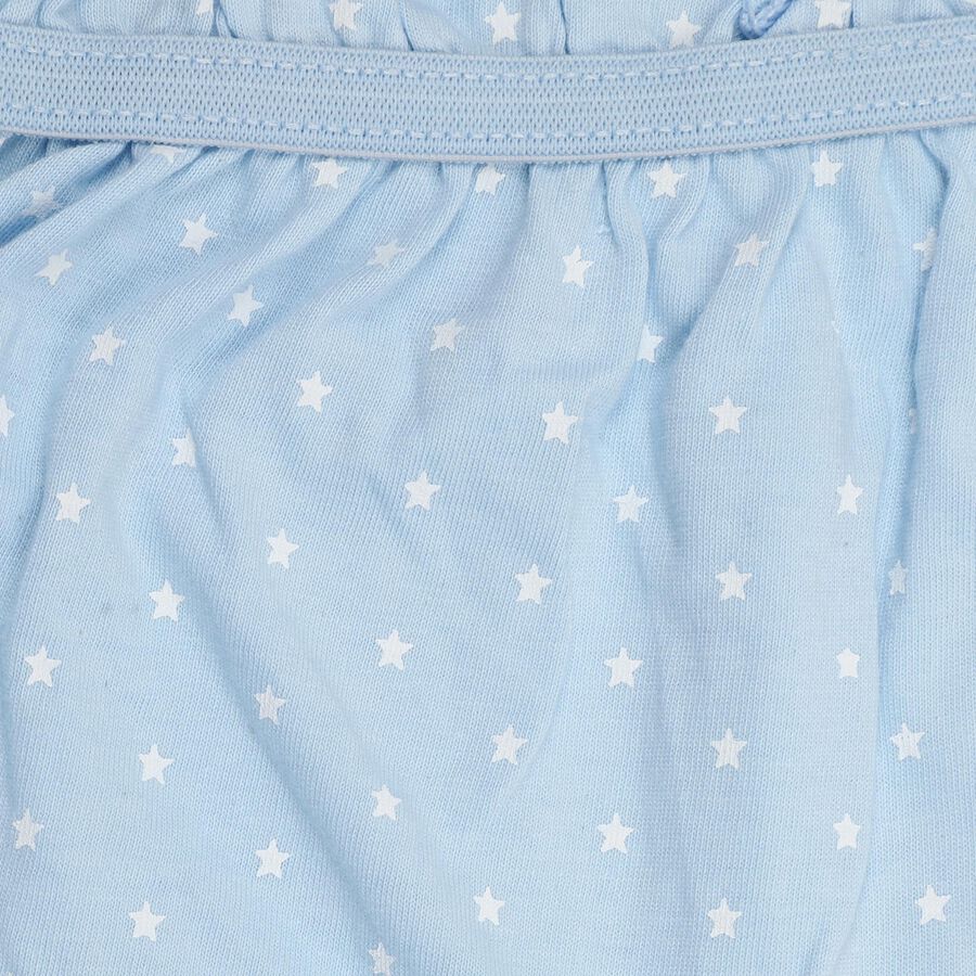 Girls' 100% Cotton Bloomer , हल्का नीला, large image number null