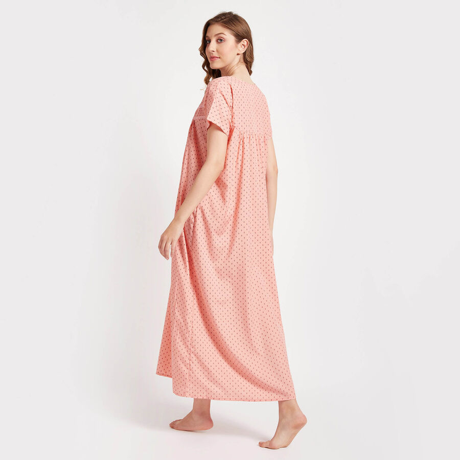 All Over Print Nighty, Peach, large image number null