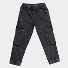 Boys' Dark Grey Regular Fit Cargo Jogger Trousers, Dark Grey, small