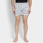 Men's 100% Cotton Boxers , सफ़ेद, small