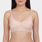 Women's Khaki Cotton V-Neck Classic Bra, Khaki, small