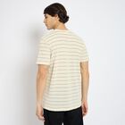 Men's Round Neck Half Sleeves T-Shirt , Off White, small image number null