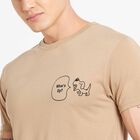 Round Neck T-Shirt, Beige, small image number null