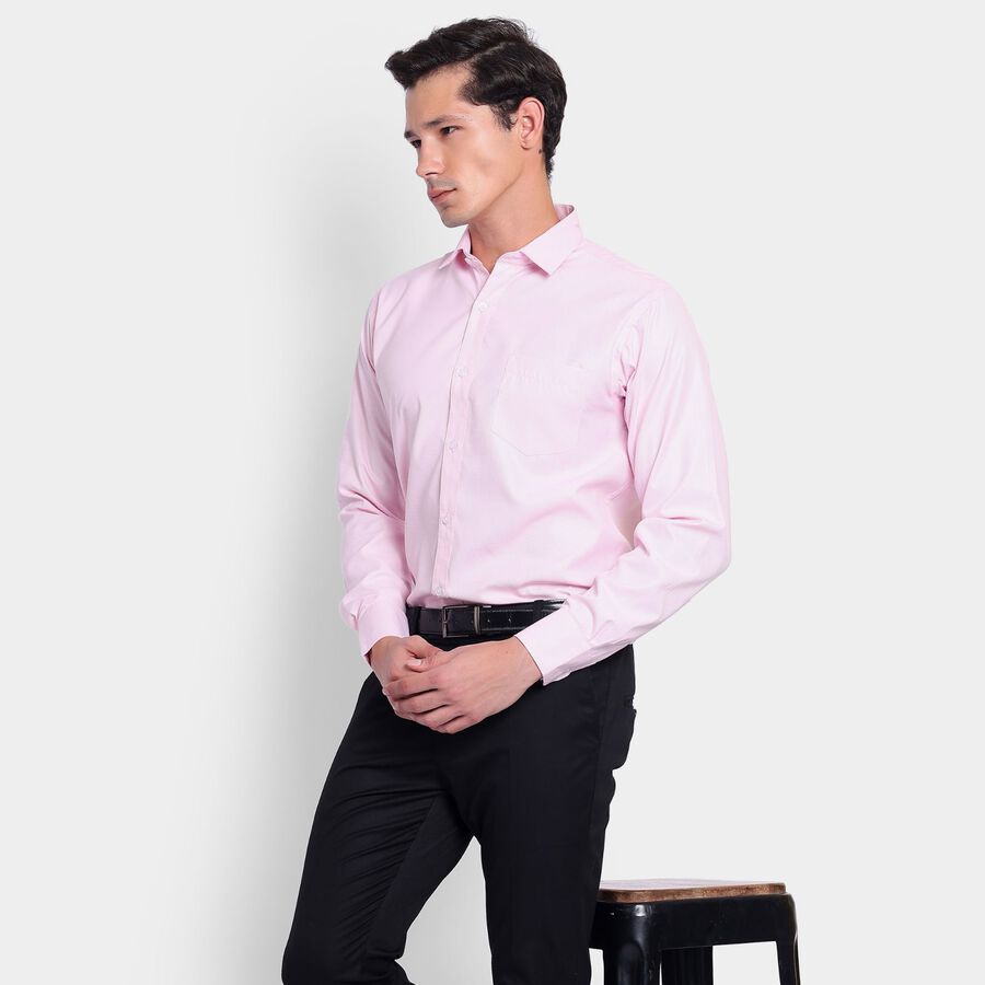 Men's Formal Shirt, गुलाबी, large image number null