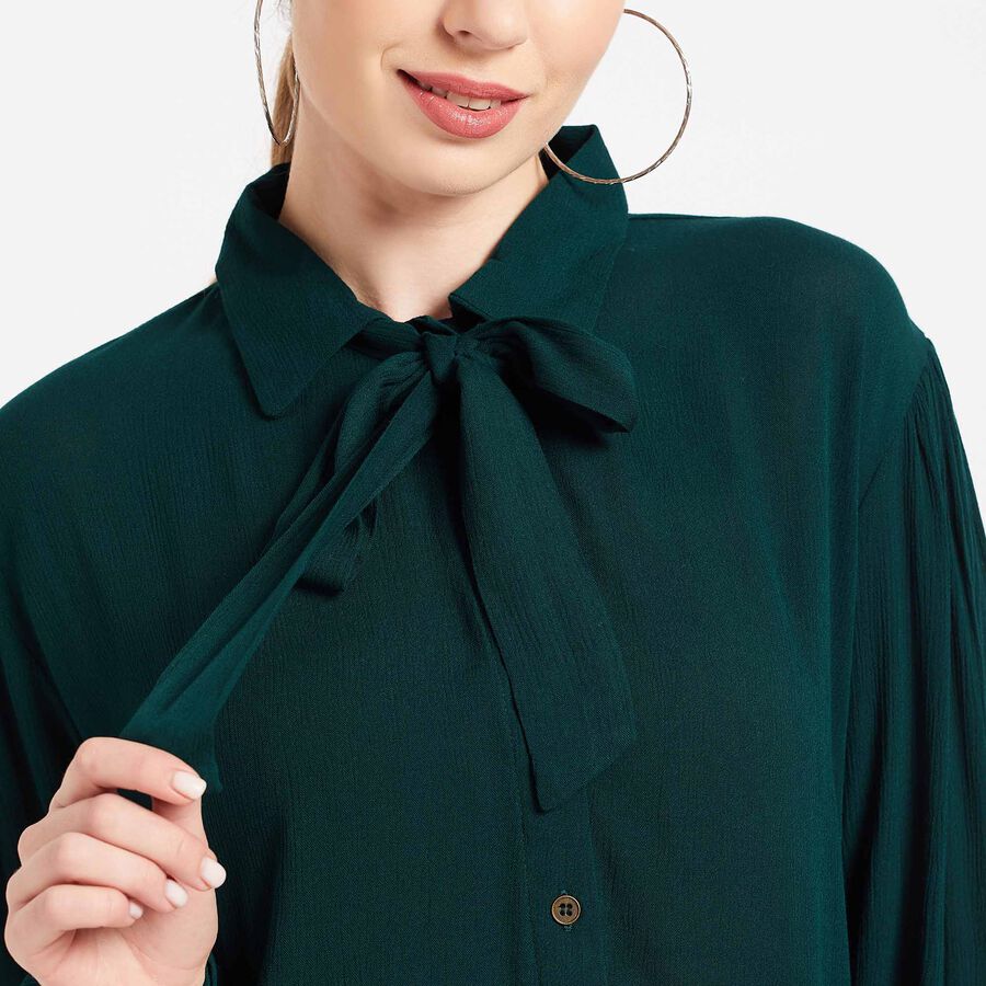 Solid Shirt, Dark Green, large image number null