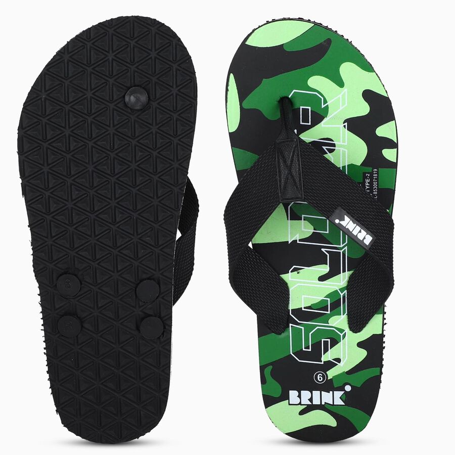 Men's Slipper, Green, large