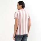 Men's Collared Half Sleeves T-Shirt, Pink, small image number null