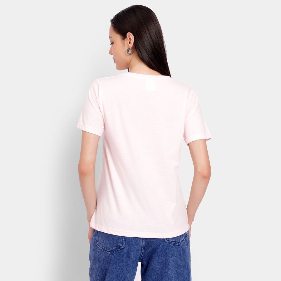 Ladies' Round Neck T-Shirt, Light Pink, large image number null