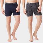 Men's Navy Blue Regular Fit Solid Trunks, Navy Blue, small