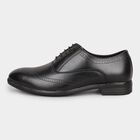 Men's Jet Black Lace-Up Formal Shoes, काला, small