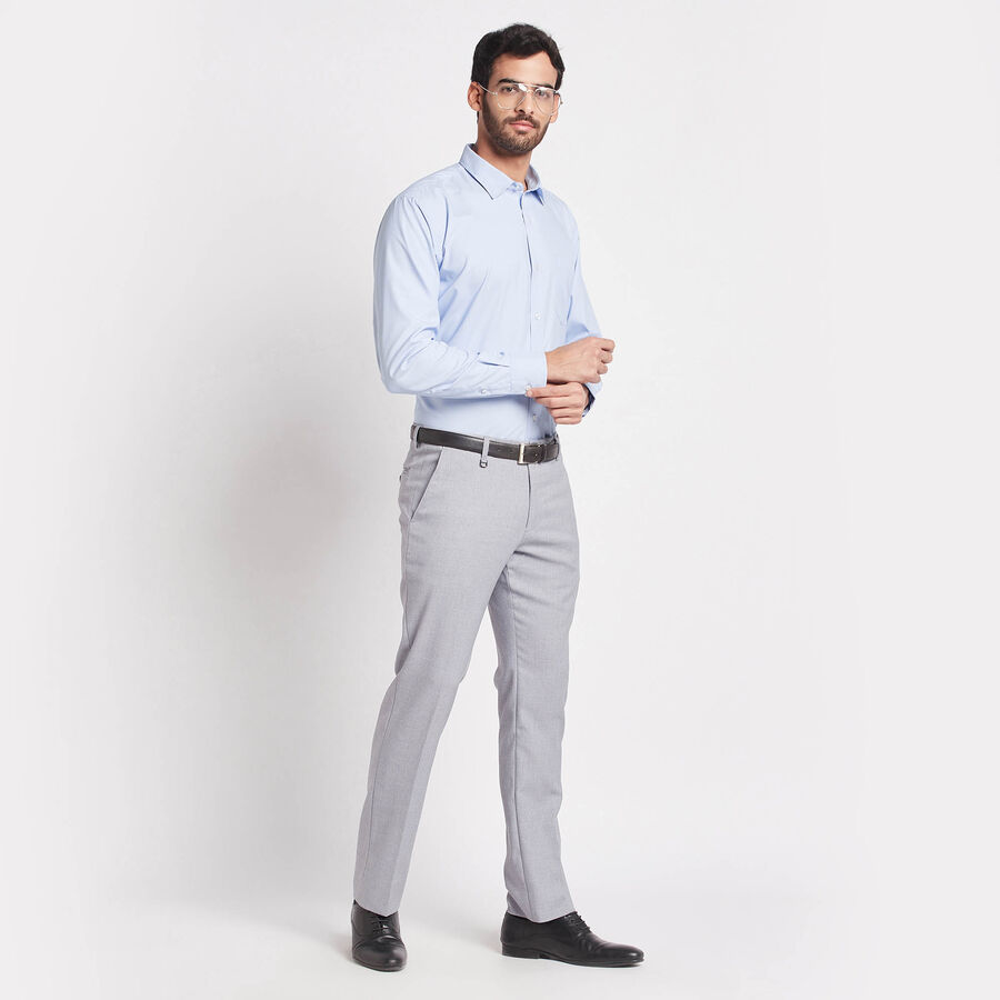 Solid Formal Shirt, Light Blue, large image number null