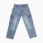 Boys' 100% Cotton Jeans, हल्का नीला, small image number null