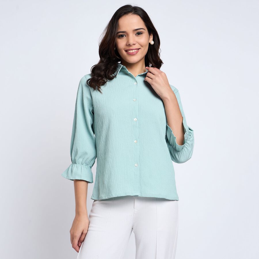 Ladies' Shirt, हल्का हरा, large image number null