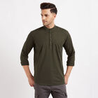 Cotton Solid Casual Shirt, Dark Green, small image number null