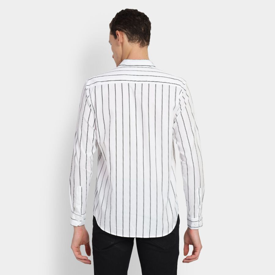 Men's 100% Cotton Casual Shirt, White, large image number null