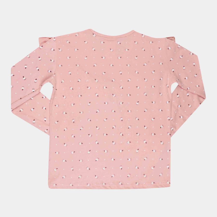 Printed Top, Pink, large image number null
